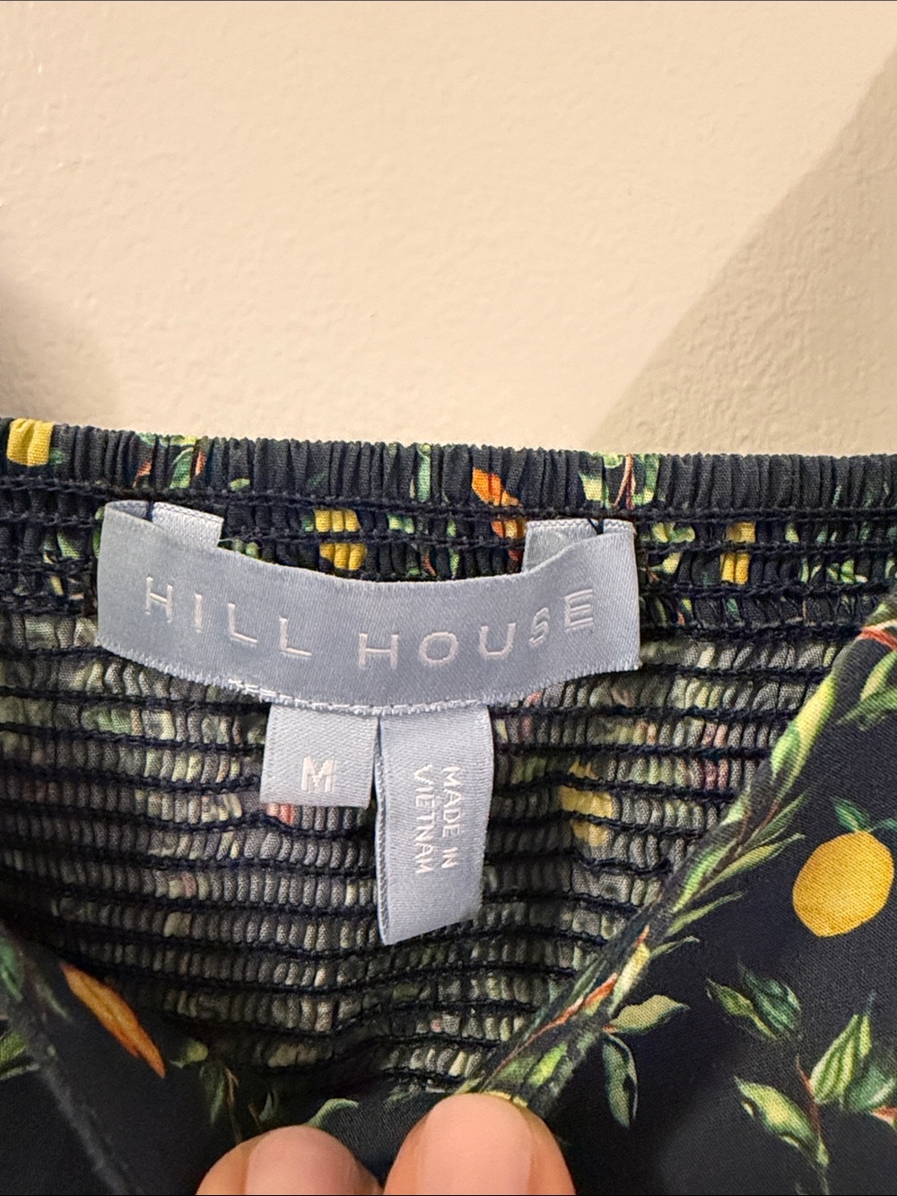 Hill House The Daphne Dress - Midnight Garden Cotton Size M - Picture 3 of 3